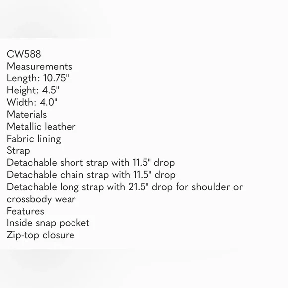 Coach Juliet Metallic Silver Bag - Picture 7 of 16